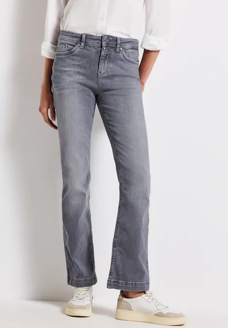 Bootcut Jeans light steel grey washed