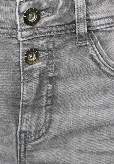 Straight Leg Jeans light ice grey washed
