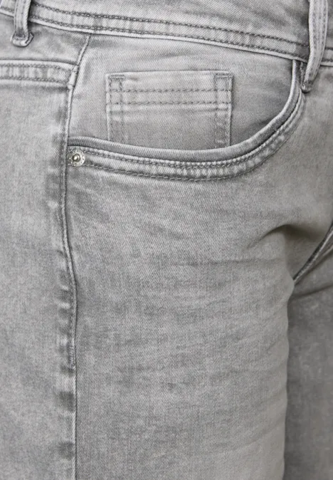 Straight Leg Jeans light ice grey washed