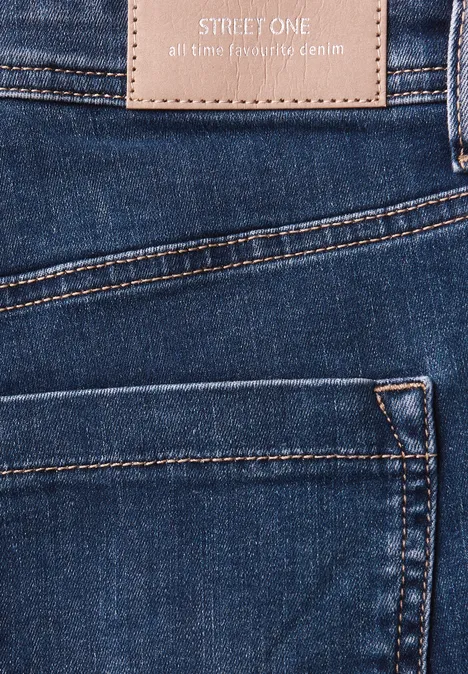 Wide Leg Jeans mid blue soft washed