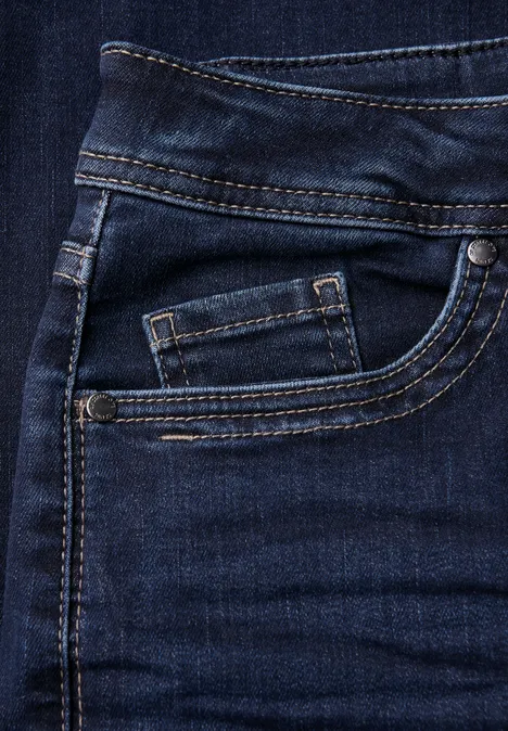 Wide Leg Jeans deep indigo soft washed
