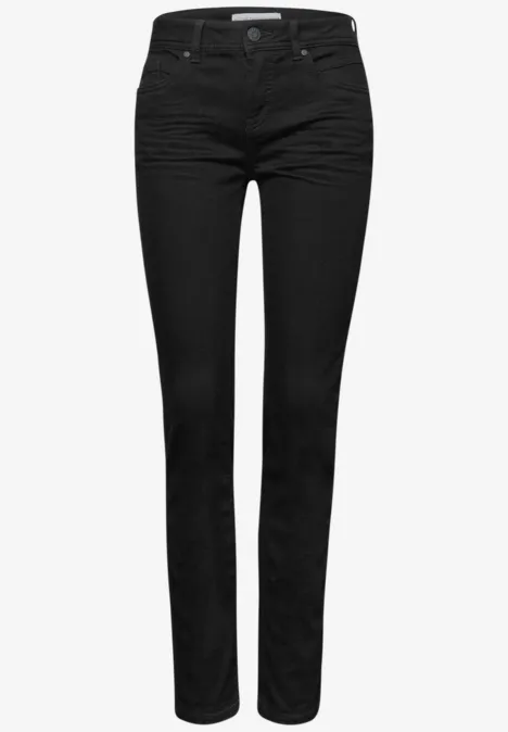 Casual Fit Jeans black clean washed