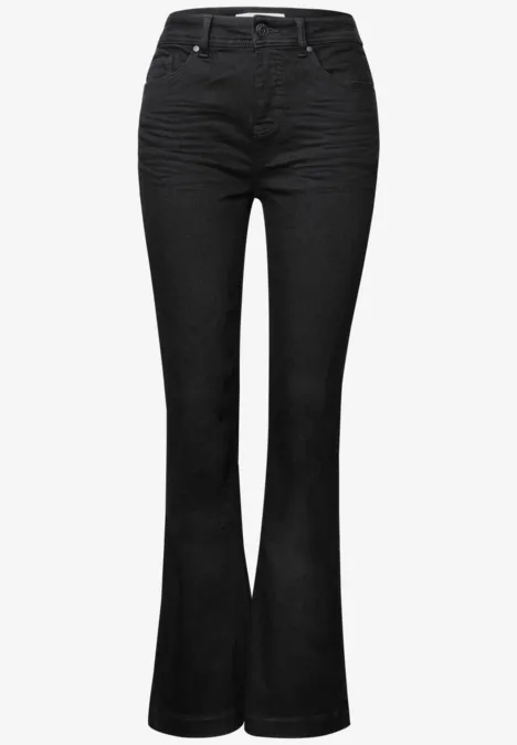 Bootcut Jeans black clean washed
