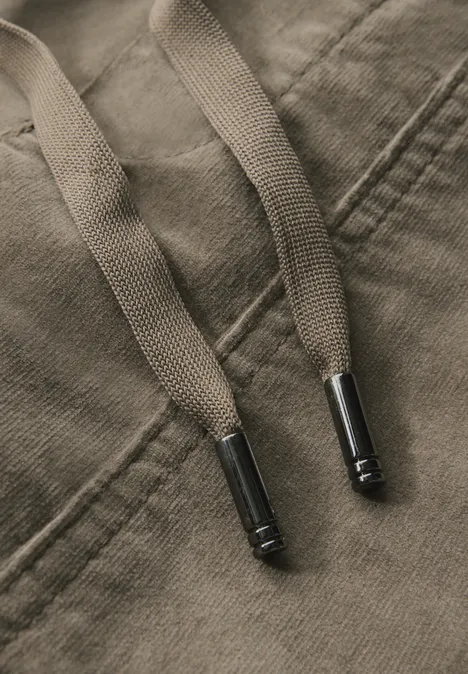 Loose Fit Cordhose bark brown