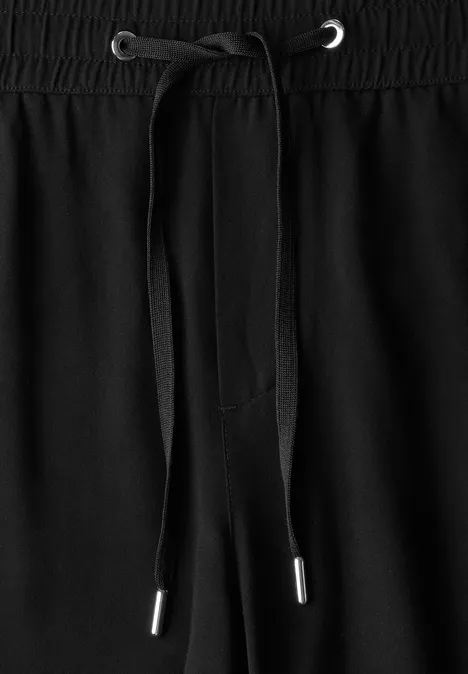 Wide Leg Hose Black