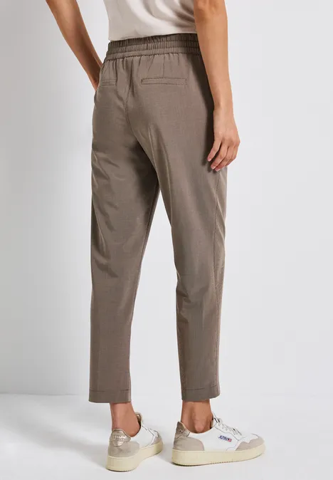 Leichte Jacquard-Hose nomad brown