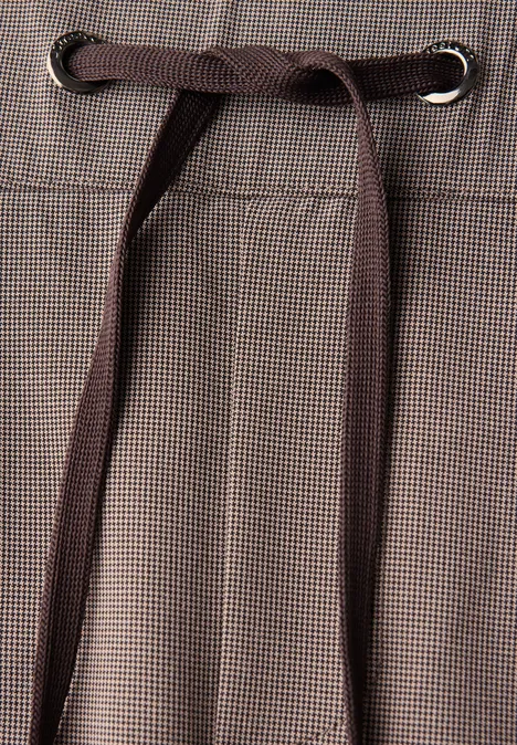 Leichte Jacquard-Hose nomad brown