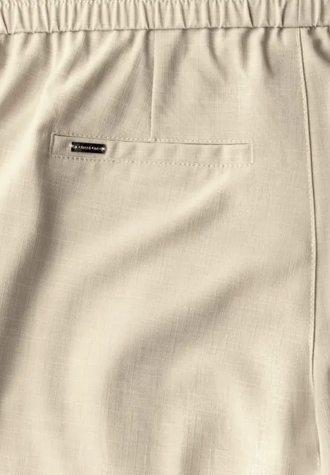 Melange-Look Hose coastal beige