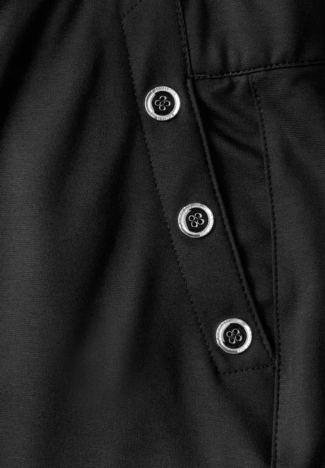 Bermuda mit Knopfdetail Black