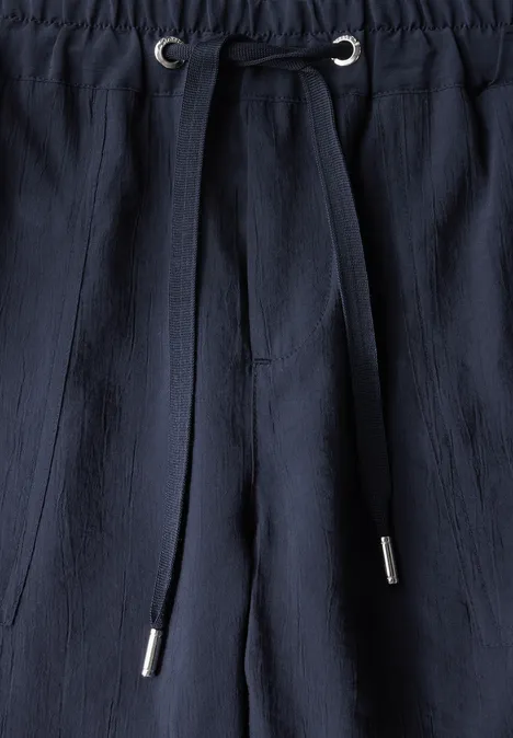 Loose Fit Hose mit Struktur deep blue