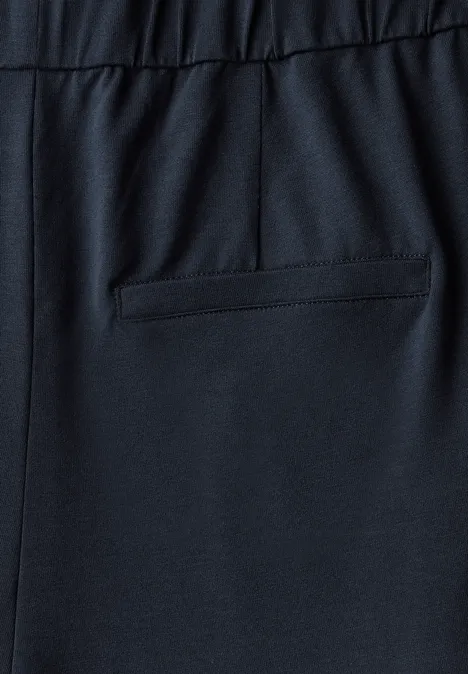 Wide Leg Jersey-Jumpsuit deep blue