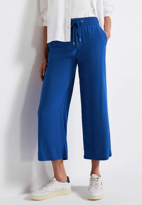 Wide Leg Hose dodger blue