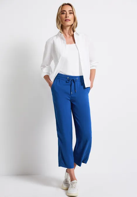 Wide Leg Hose dodger blue