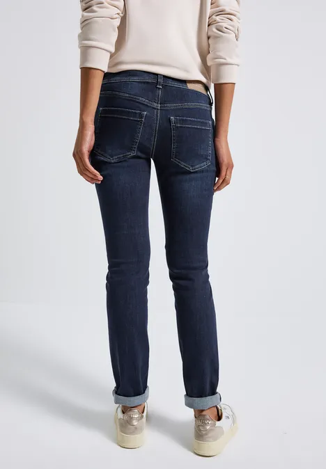 Low Waist Jeans deep indigo soft washed