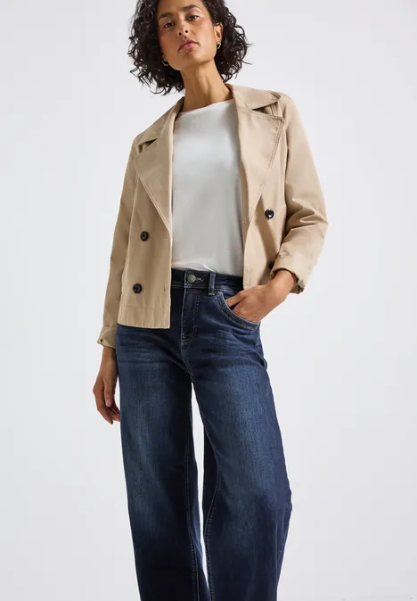 Wide Leg Jeans deep indigo soft washed