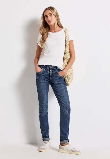 Casual Fit Jeans mid blue random washed