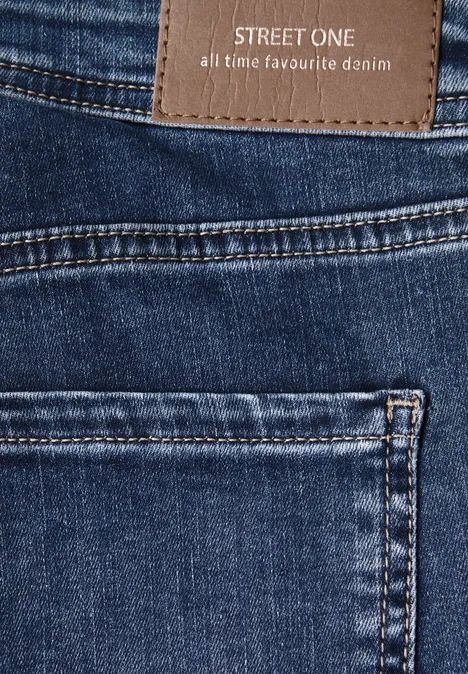 Casual Fit Jeans mid blue random washed