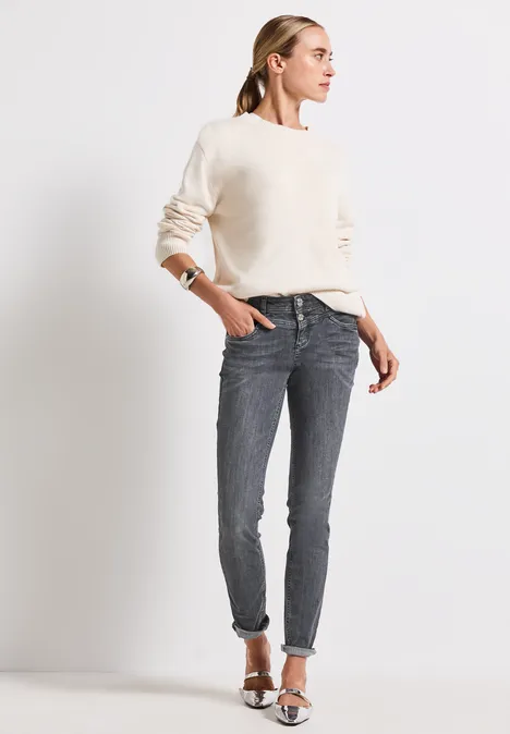 Slim Fit Jeans dark steel grey washed