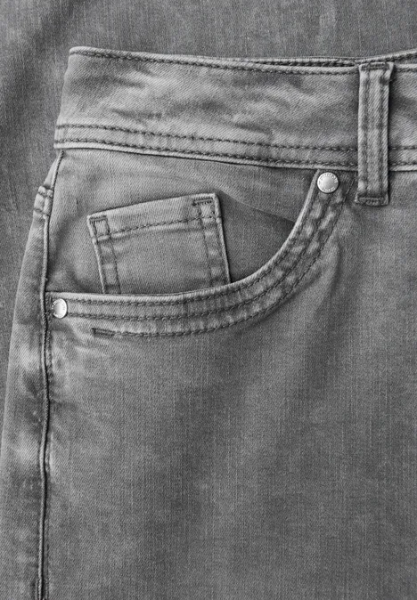 Wide Leg Jeans light grey random washed