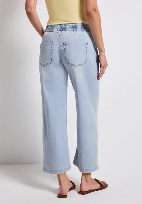 Jeans Culotte light blue soft bleached