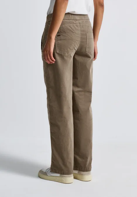 Washed Look Cordhose bark brown