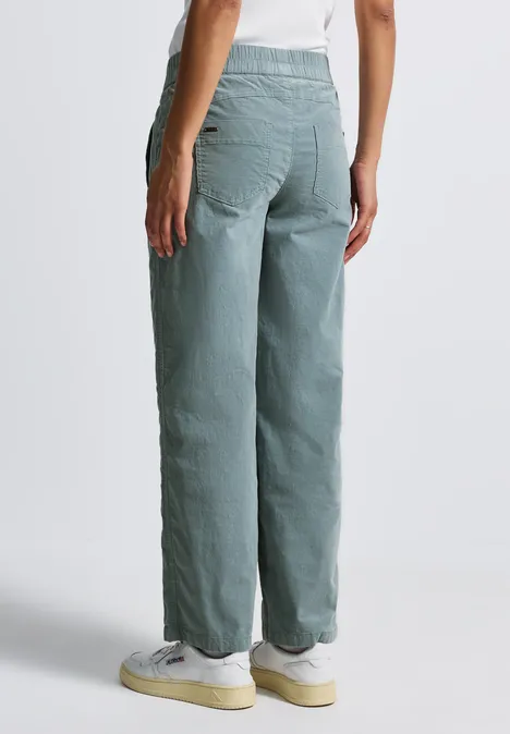 Washed Look Cordhose washed blue