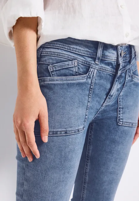 Jeans casual fit Light Blue Random washed