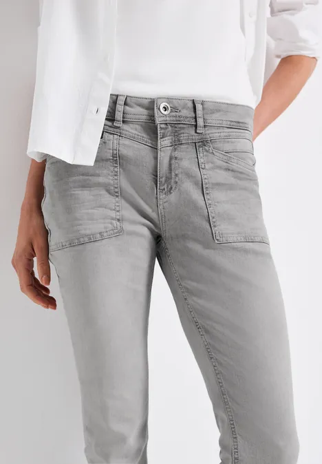 Jeans casual fit Ice grey washed