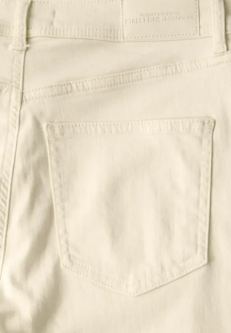 Jeans Straight Legs Ecru washed
