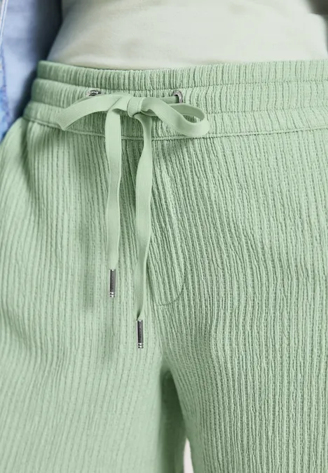 Strukturshorts soft jade green