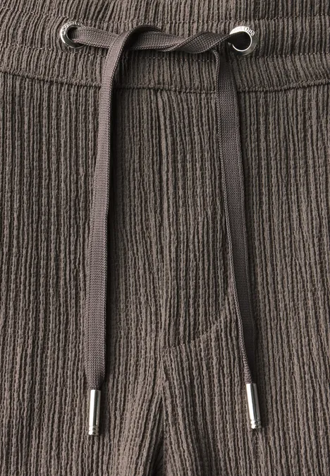 Strukturshorts dark tumbled beige