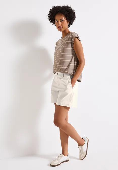 Twill Chino Shorts silkstone white