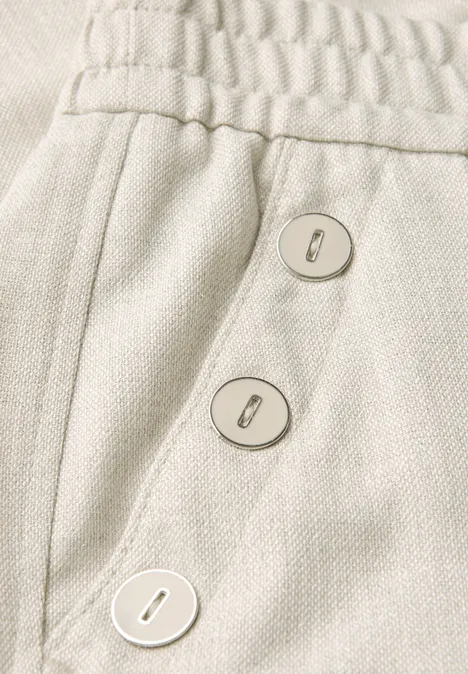 Schimmernde Hose silkstone white