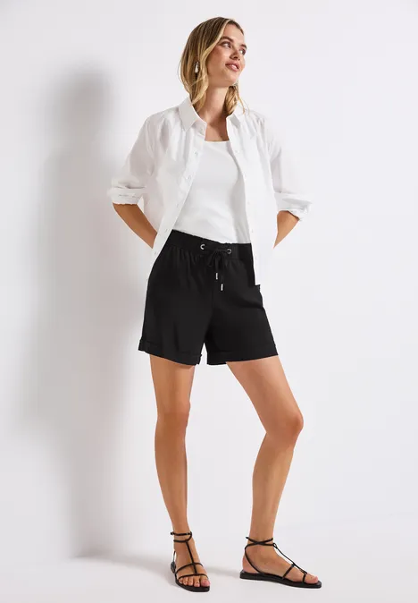 Paperbag Shorts Black