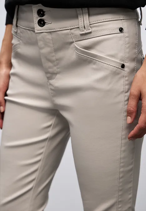 Slim Fit Coated Hose dark moonstone sand