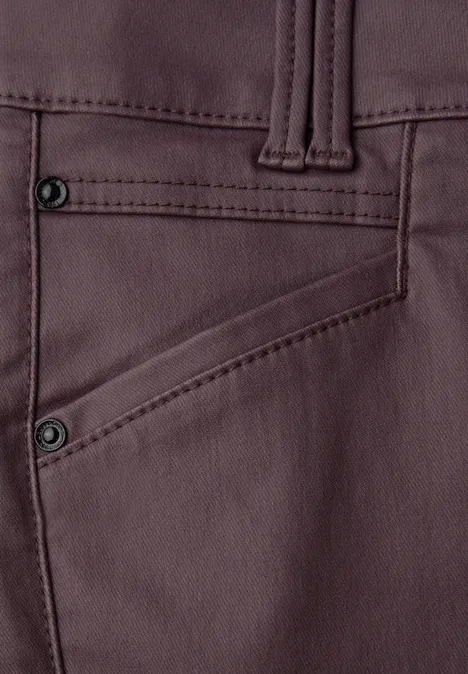 Slim Fit Coated Hose velvet berry