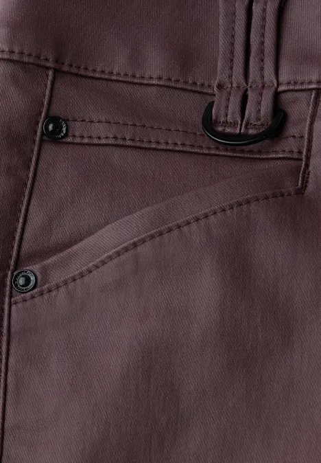 Slim Fit Coated Hose velvet berry