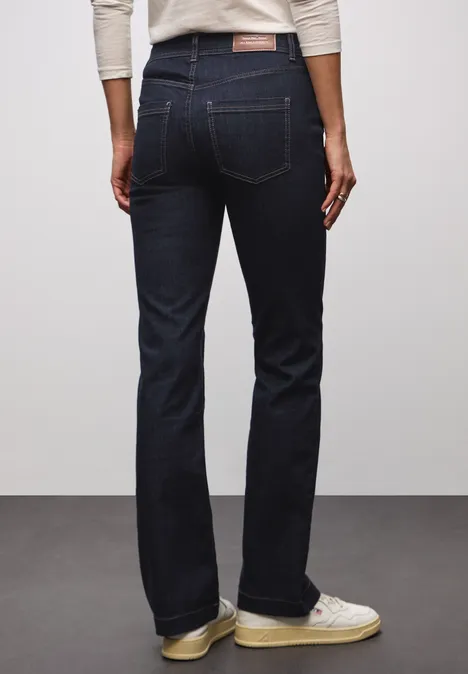 Rinsed Bootcut Jeans rinsed dark blue