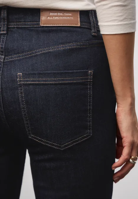 Rinsed Bootcut Jeans rinsed dark blue