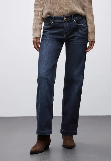 Straight Legs jeans deep indigo washed