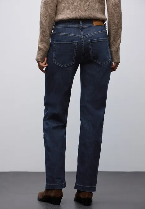 Straight Legs jeans deep indigo washed