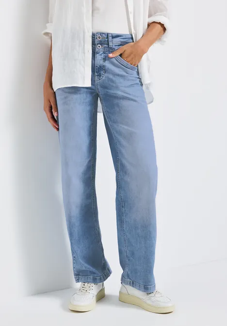 Wide Leg Jeans Light blue washed