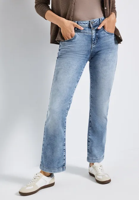 Jeans Bootcut light blue authentic washed