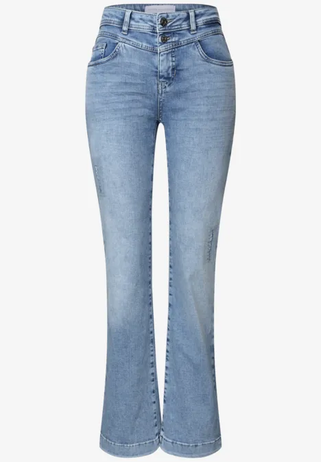 Jeans Bootcut light blue authentic washed