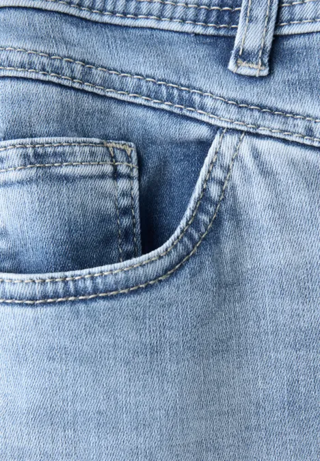 Jeans Bootcut light blue authentic washed