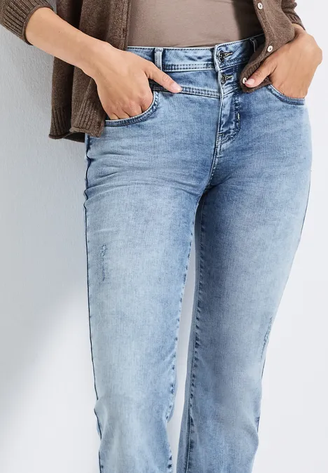 Jeans Bootcut light blue authentic washed