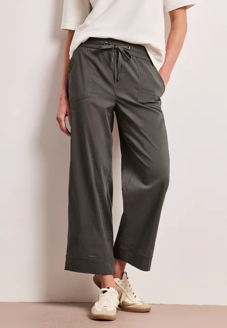 Casual Fit Hose mit Turn-Up nomad brown