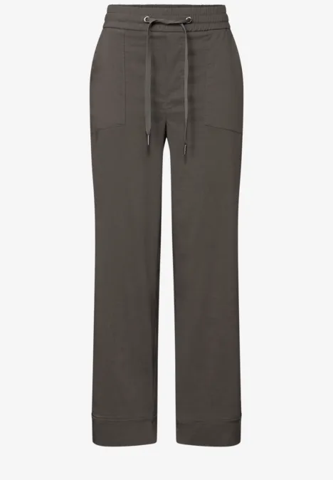 Casual Fit Hose mit Turn-Up nomad brown