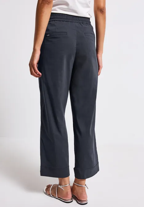 Casual Fit Hose mit Turn-Up deepwater blue