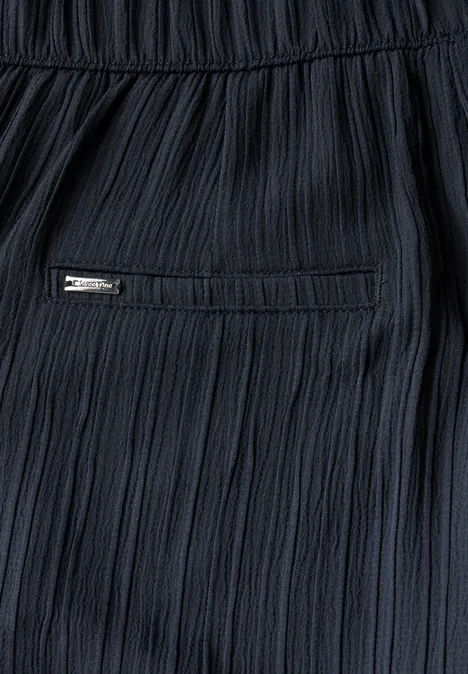 Wide Leg Crinkle Hose deepwater blue